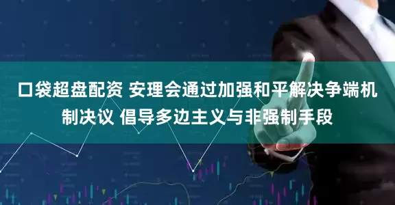 口袋超盘配资 安理会通过加强和平解决争端机制决议 倡导多边主义与非强制手段